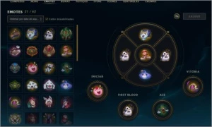 Conta league of legends 333 skins Diamond IV LOL