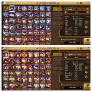 Conta SW G3/C3 2 LD5 - Summoners War