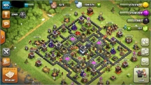 CV9 quase Full (leia a descrição por favor) - Clash of Clans