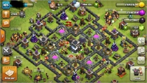 CV9 quase Full (leia a descrição por favor) - Clash of Clans