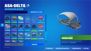 Conta com Skull Roxo / Cavaleiro Negro - Fortnite
