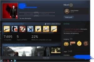 Conta Steam avaliada em 3mil reais
