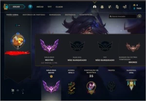 Conta lol mestre 80% win rate - League of Legends