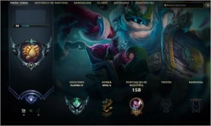 Conta Platina 4 (D4 season9) - League of Legends LOL