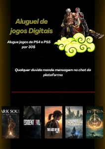 Aluguel De Jogos Digitais - Ps4/Ps5 - Playstation