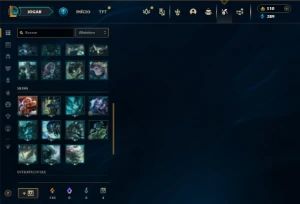 Diamante 3 com 50 Champs e 16 Skins + 30 Espolios - League of Legends LOL