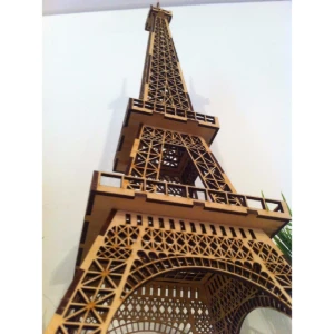 Torre Eiffel 3D 50cm MDF cru Decoração Enfeite Quebra cabeça - Artesanato e Personalizados
