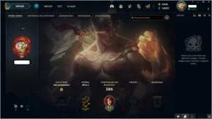 Conta - League of Legends com todos os campeões e 123 skins LOL