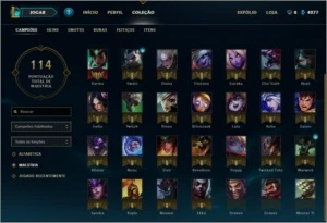 Conta com borda de ouro e poucas skins. - League of Legends LOL