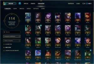 Conta com borda de ouro e poucas skins. - League of Legends LOL