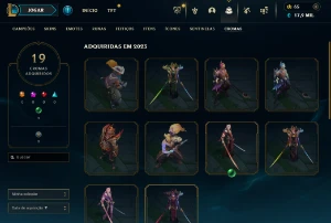 Conta League Of Legends Lvl 240 Main Yone-Yasuo Criada Em 20 LOL