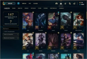 Conta prata 1 com 25 skins e 69 champs - League of Legends LOL