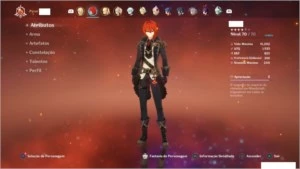 Conta Genshin Impact Diluc + constelação