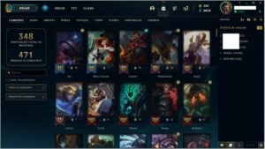 Conta MESTRE com 418 skins (Míticas, Hextec, Raras) - League of Legends LOL