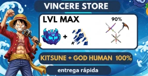 Blox Fruits > Kitsune No Inv + 👊Godhuman + Lvl Max