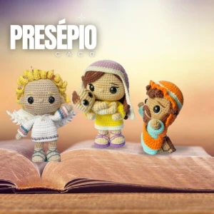 Enfeite Presépio de Natal 5 Peças Amigurumi