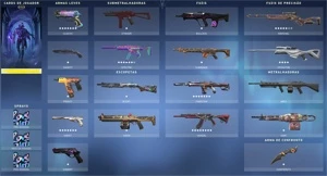Oportunidade ! Conta Valorant com MUITAS skins + conta Lol
