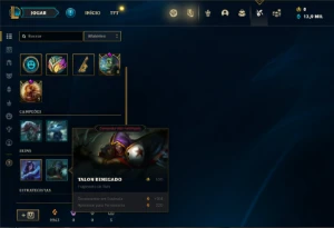 Conta ouro 1 com 21 Champs e 3 Fragmentos de skins - League of Legends LOL