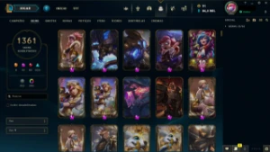 Conta 2013 - 1361 skins - PAX TF - Full Champ - League of Legends LOL