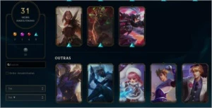 conta lol Gold 3, 31 skins nunca banido - League of Legends