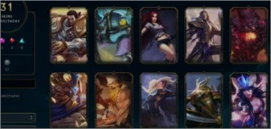 conta lol Gold 3, 31 skins nunca banido - League of Legends