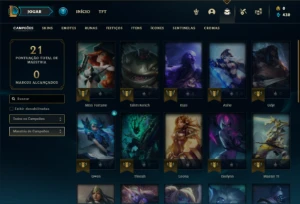 Conta bronze 2 com 30 Champs - League of Legends LOL