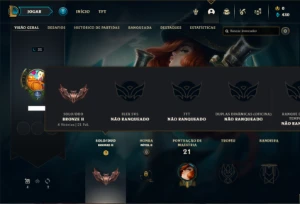 Conta bronze 2 com 30 Champs - League of Legends LOL