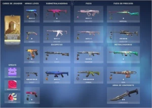 Conta Valorant OURO 1 + FULL SKINS CONTA TOP