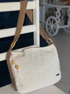 Eco bag crochê - Artesanato e Personalizados