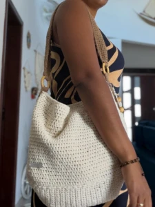 Eco bag crochê - Artesanato e Personalizados