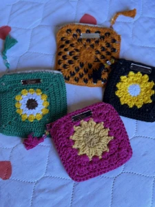 Eco bag crochê - Artesanato e Personalizados