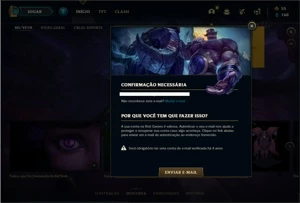 Conta ouro 4 com 42 Champs e 3 Skins ( EMAIL NÃO CONFIRMADO) - League of Legends LOL