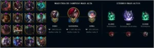 CONTA LOL DIAMANTE 4 - 167 SKINS - LEVEL 606 - TDS CAMPEÕES - League of Legends
