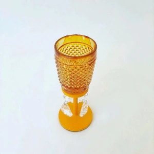 Castiçal Bico de Jaca - Amarelo -M - Artesanato e Personalizados