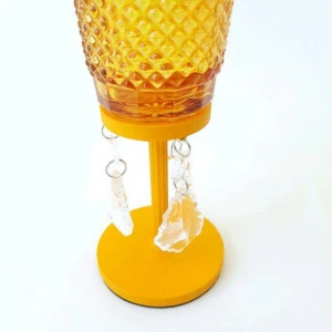 Castiçal Bico de Jaca - Amarelo -M - Artesanato e Personalizados