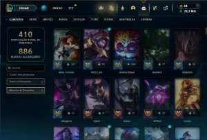 Fullacesso - Conta De 2017 - 298 Skins - Level 495 - 171 Cam - League of Legends LOL