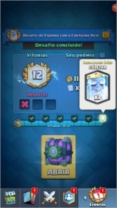 Clash royale subo trofeus e desafios
