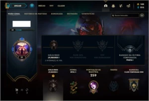Conta bronze 1 com 91 champs e 96 skins ( MAIN TOP / SUP ) - League of Legends LOL