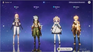 Conta Re-Roll AR 5 com Personagem 5 estrelas - Genshin Impact