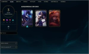 COMBO DE 4 CONTAS - League of Legends LOL