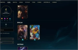 COMBO DE 4 CONTAS - League of Legends LOL