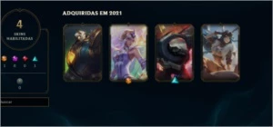 COMBO DE 4 CONTAS - League of Legends LOL