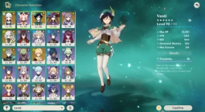 Ar 52 - Ayaka + Venti + Nahida + Alhaitham + Keqing + Mona - Genshin Impact