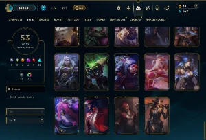 Esmerlada 3 com 120 Champs e 53 Skins ( MID / TOP / JG ) - League of Legends LOL