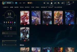 Esmerlada 3 com 120 Champs e 53 Skins ( MID / TOP / JG ) - League of Legends LOL