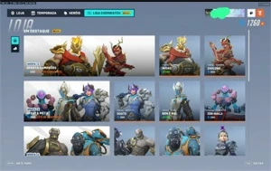 CONTA OW2 FULL SKINS, SKINS CONTENDERS, SKINS OWL, TOKENSOWL - Blizzard