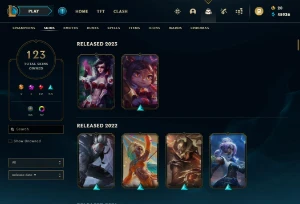 Conta Prata 1 Nv 436 123 Skins - League of Legends LOL