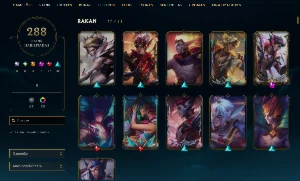 Conta League Of Legends 288 Skins Lvl 353 LOL