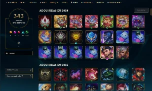 Conta League Of Legends 288 Skins Lvl 353 LOL