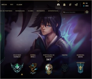 conta de lol 298 skin, level 245, 1700 reais investidos - League of Legends